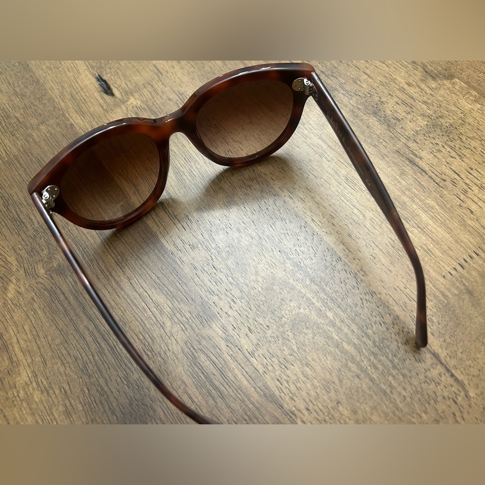 Celine Brown Tortoise Oversized Cat Eye Sunglasses Gradient - Picture 8 of 13